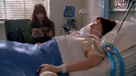 Charlie reads "The Hobbit" to her mom for a final time.
